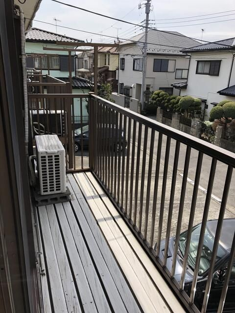座間コーポのバルコニー