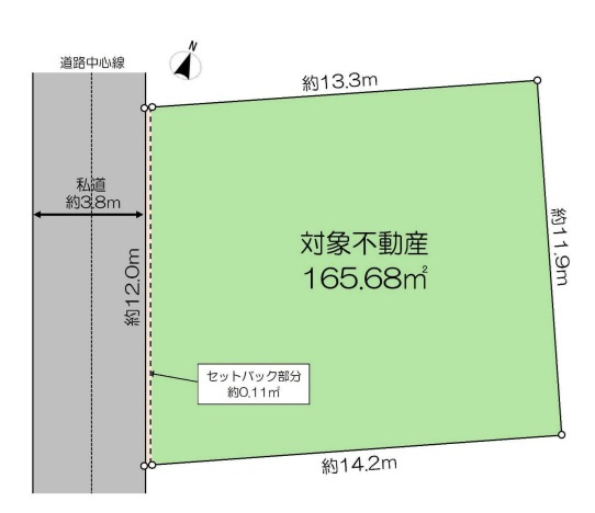 神宮前５　土地の区画図