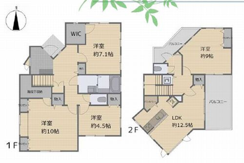 【間取り】 | 【仲介手数料０円】茅ヶ崎市浜之郷　中古一戸建て | 茅ヶ崎市浜之郷　中古一戸建て