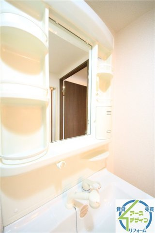 プラザハイツ二ツ屋F棟の独立洗面台