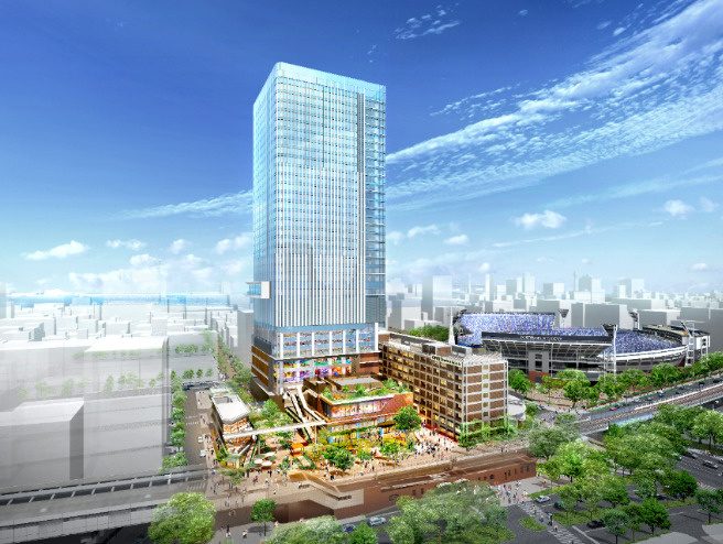 BASEGATE横浜関内の外観パース