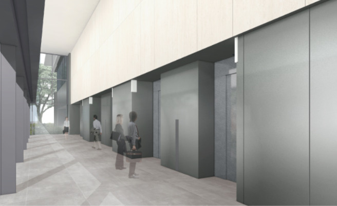 BASEGATE横浜関内のエントランス