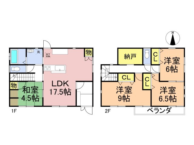 中古戸建　揖斐郡池田町上田　平成25年築の間取り