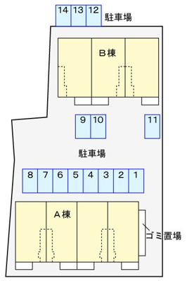 【駐車場】 | カレントガーデンＢ