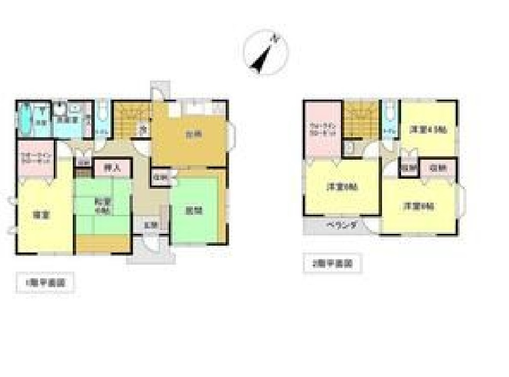 売戸建　小山市扶桑の間取り