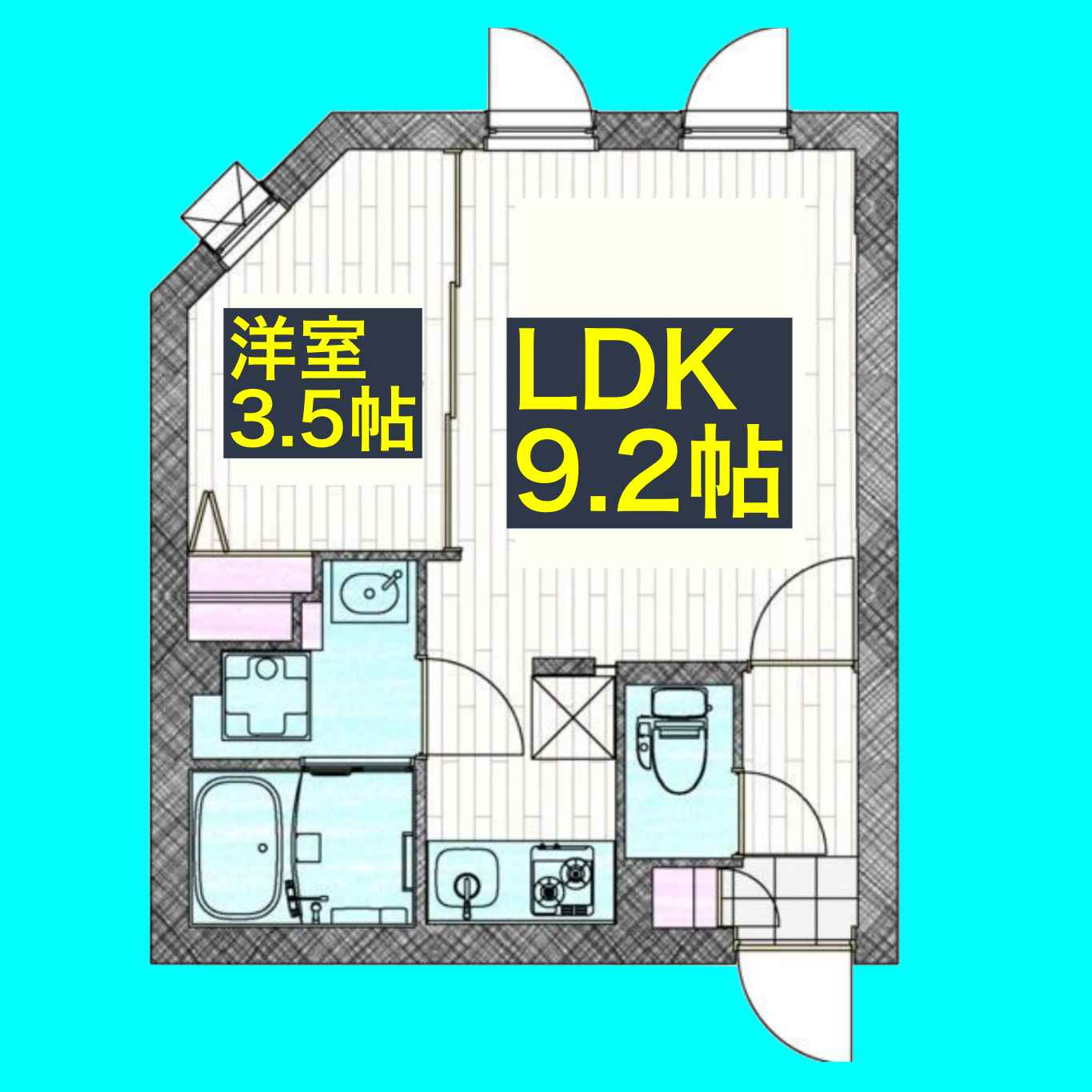 quador川名の間取り