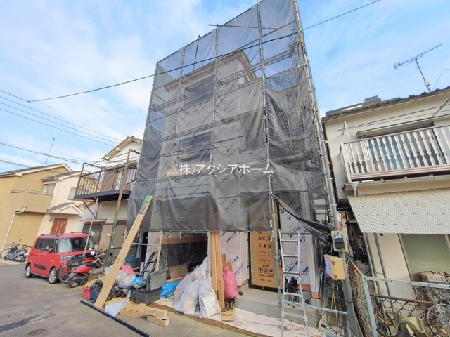 所沢市山口・全1棟　新築一戸建　～3階建～の外観|現地写真（2026年1月8日撮影）