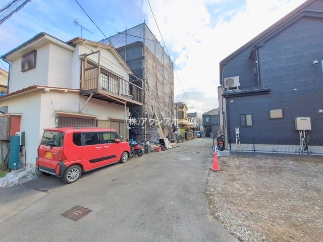 所沢市山口・全1棟　新築一戸建　～3階建～の前面道路含む現地写真|2026年2月18日撮影