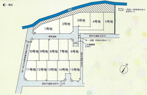 【土地図】 | 平塚市南金目第16　土地（売地）全15区画 | 平塚市南金目第16　土地（売地）全15区画