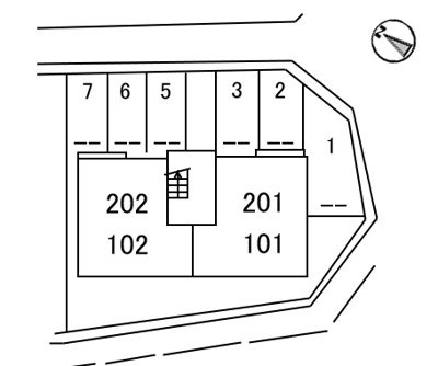 【区画図】 | ピースフル樫の前