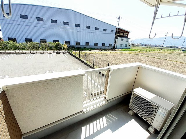 エルカーサＢのバルコニー