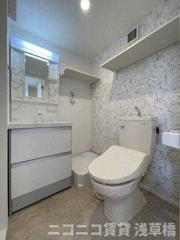 ハーモニーテラス金町Ⅴのトイレ|別号室イメージの為、現状を優先致します。