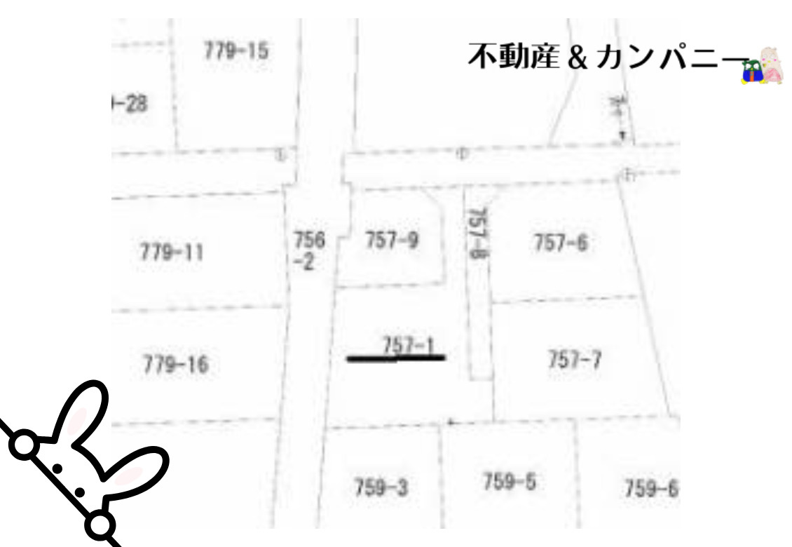 松前町北黒田のおトチ　伊予郡松前町大字北黒田売土地の土地図