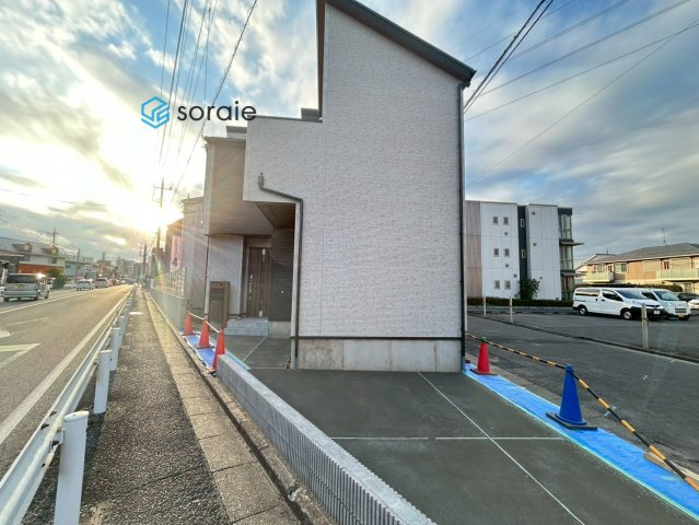 川越市仙波町3丁目3期全4棟　新築戸建の外観|令和7年12月19日撮影。