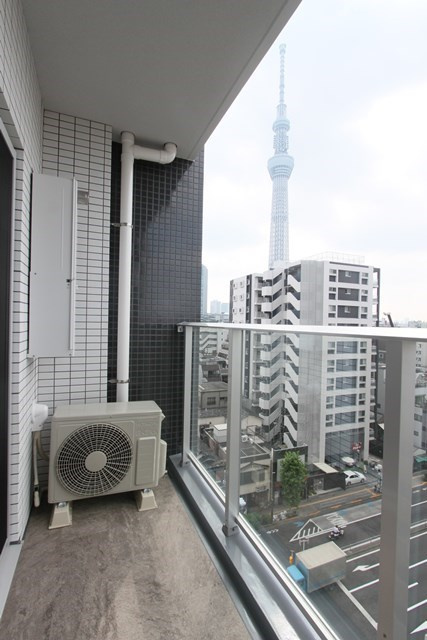 レアライズ押上Ⅱのバルコニー