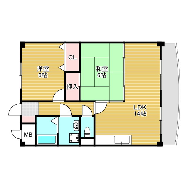 エスポワール南清水の間取り