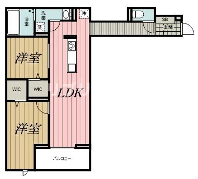 CLASSEUM都賀の間取り