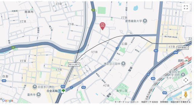 ★仲介手数料無料★セントラル三田(SOHO利用可能）の地図