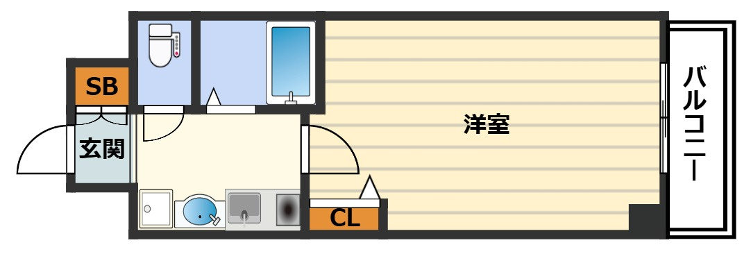 エスリード新梅田の間取り
