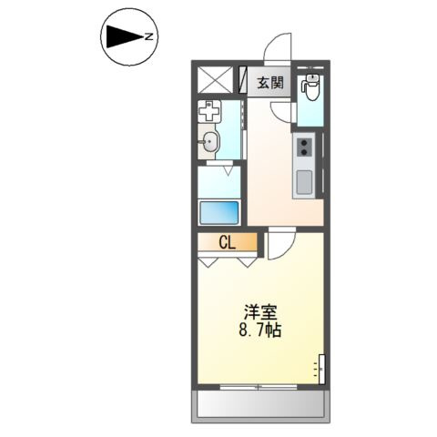【間取り】 | フルハウス黒田Ⅱ