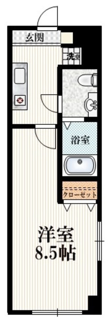 Ｐａｒｋ Ｂｅａｒ立川錦町の間取り|★角部屋２面採光★