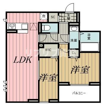 CLASSEUM都賀の間取り