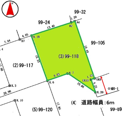 【区画図】 | 那須塩原市阿波町　290万円　土地