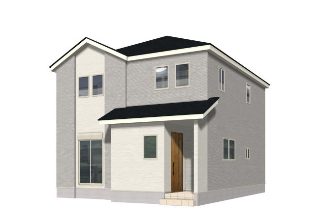 熊本県宇土市松原町２期の外観パース