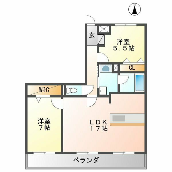 Benvenuto CHUO Ⅲの間取り