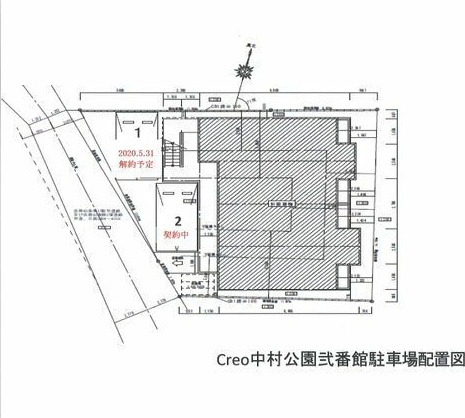Creo中村公園弐番館の駐車場