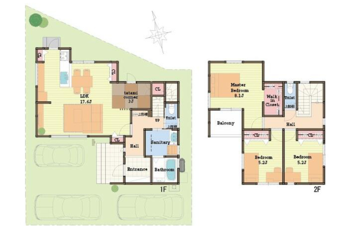 姫路市北原新築戸建の間取り