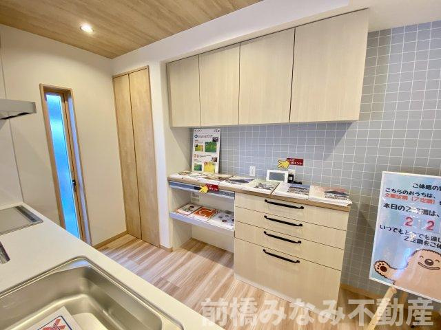 前橋市問屋町2丁目　限定1棟　スマートワンシティ　新築建売のキッチン|キッチンです