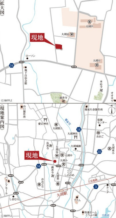前橋市堀越町第1　２号棟(全２棟)　リーブルガーデン　新築建売分譲の地図