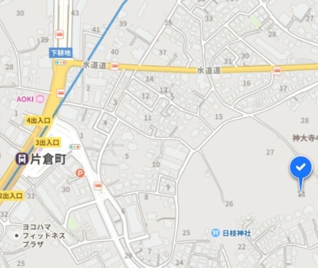 ディアコート神大寺の地図
