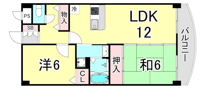 シェリール甲東園の間取り