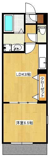 アムールリスブランの間取り|使い勝手の良い間取りです♪