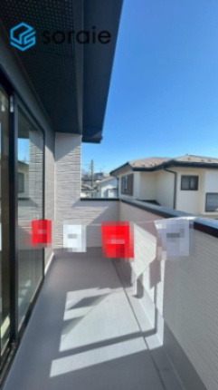 所沢市小手指南6期　新築戸建　リガーレのバルコニー|3月12日撮影