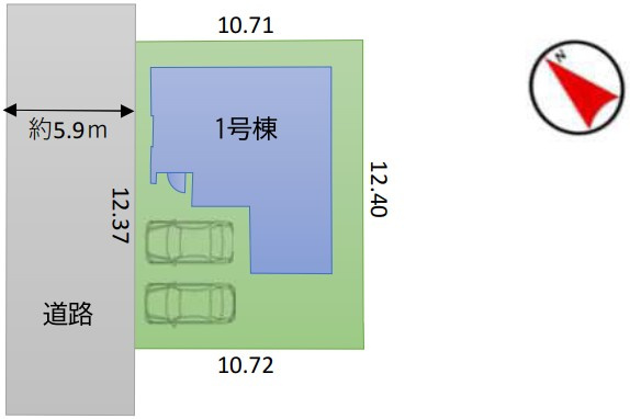 所沢市小手指南6期　新築戸建　リガーレの区画図|3月12日撮影