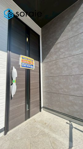 所沢市小手指南6期　新築戸建　リガーレの玄関|3月12日撮影