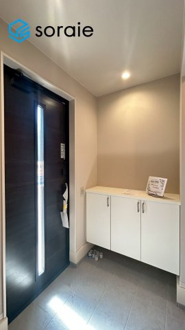 所沢市小手指南6期　新築戸建　リガーレの玄関|3月12日撮影