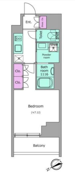 ドゥーエ三ノ輪Ⅰの間取り