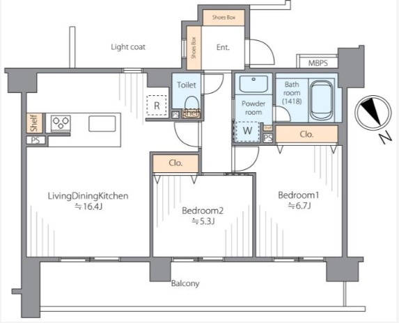 【間取り】 | 仲介手数料無料！お気軽にお問合せくださいinfo@kenone.co.jp /08070587312