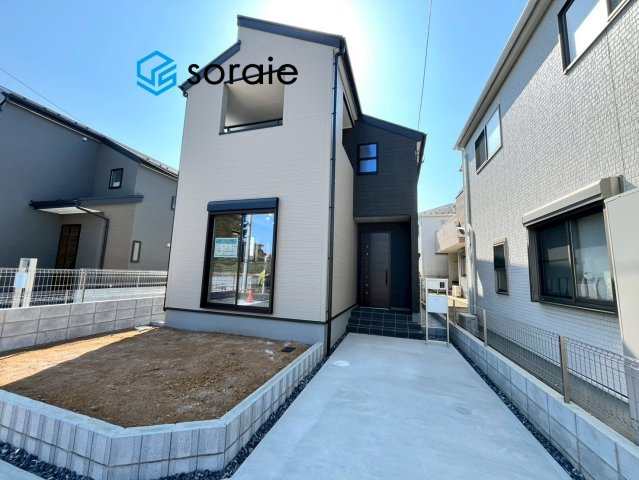 川越市寺尾第4期全3棟　新築戸建　リーブルガーデンの外観|令和8年3月23日撮影。