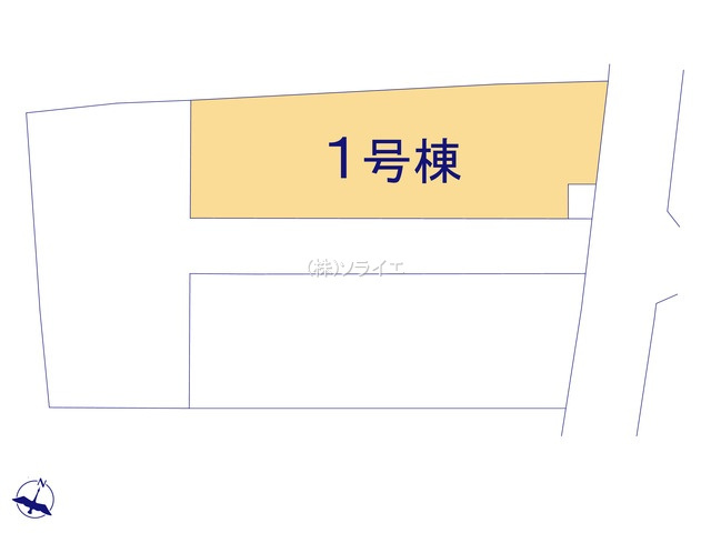 川越市寺尾第4期全3棟　新築戸建　リーブルガーデンの区画図|令和8年3月23日撮影。