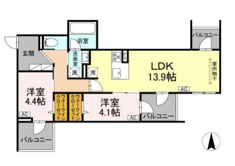 【間取り】 | セレスティア中野上高田