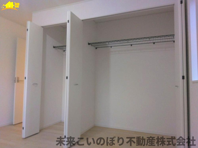 【収納】 | Cradlegarden加須市水深第3　5号棟 | たっぷり収納力のあるクローゼットです！
余計な家具を置かずに済みます！