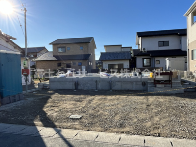 【外観】 | 浜松市中央区堤町 新築一戸建て | 現在建築中の外観画像です。ご内覧は同じメーカーの完成物件へご案内いたしますので、いつでもご相談ください！