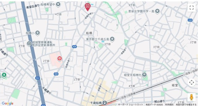 ★仲介手数料無料★セザール千歳船橋コルティーレ（新規リノベーション内装済み）の地図