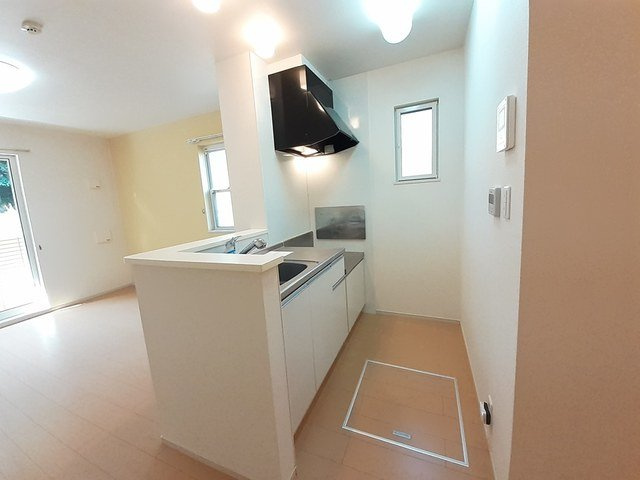 ラ・シュシュのキッチン|コンパクトなキッチンで掃除もラクラク