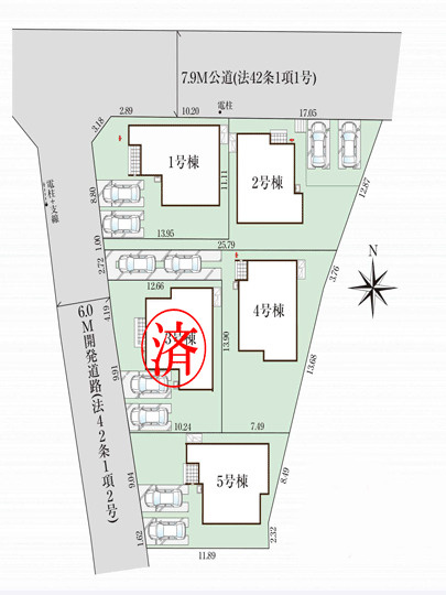 塩竃市杉の入の区画図